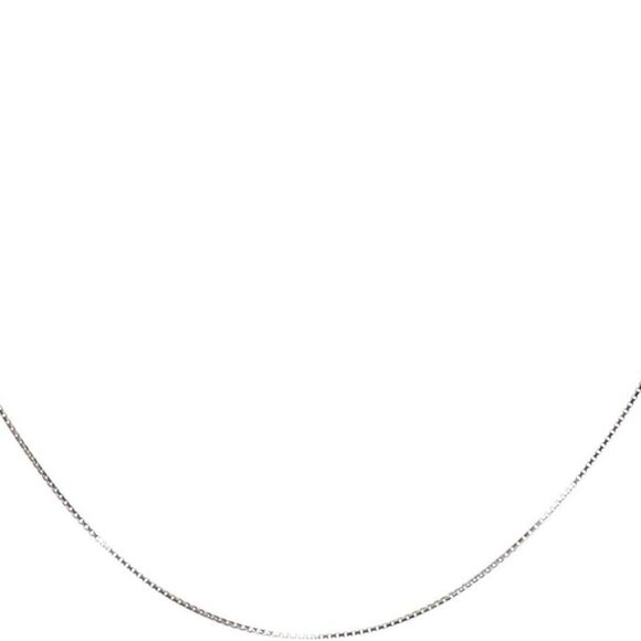 925 Sterling Silver Chain 0.8MM Delicate Box Chain - Italian Necklace Chain - Ti - Picture 1 of 6